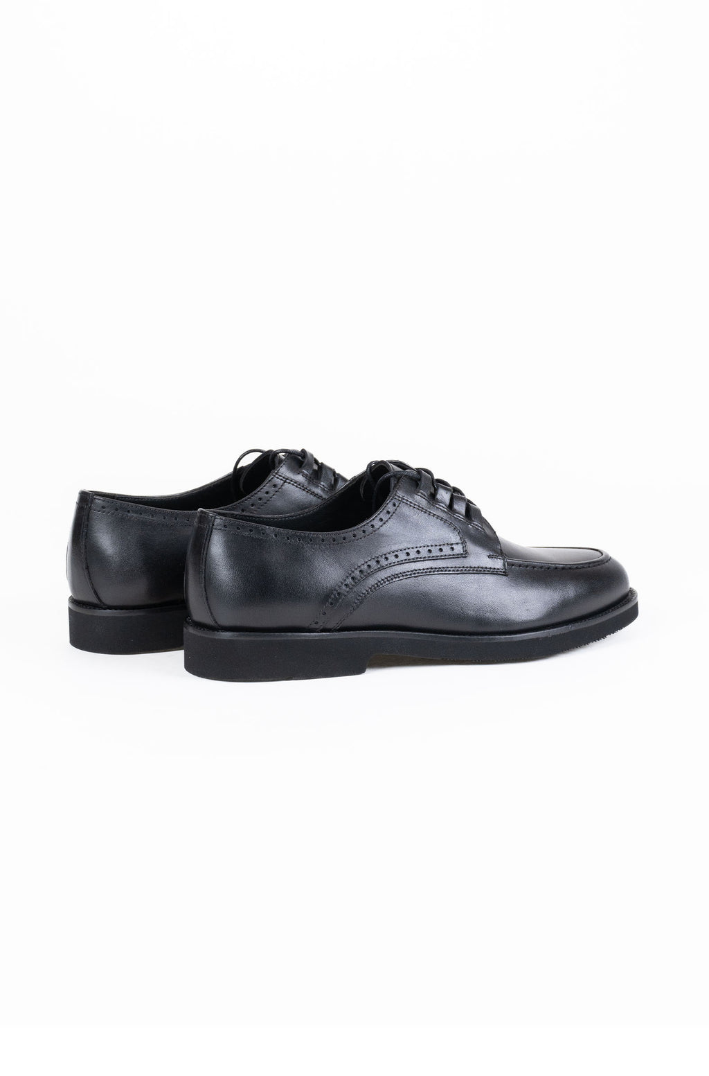Leather Apron Toe Derby Formal Shoes