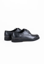 Leather Apron Toe Derby Formal Shoes
