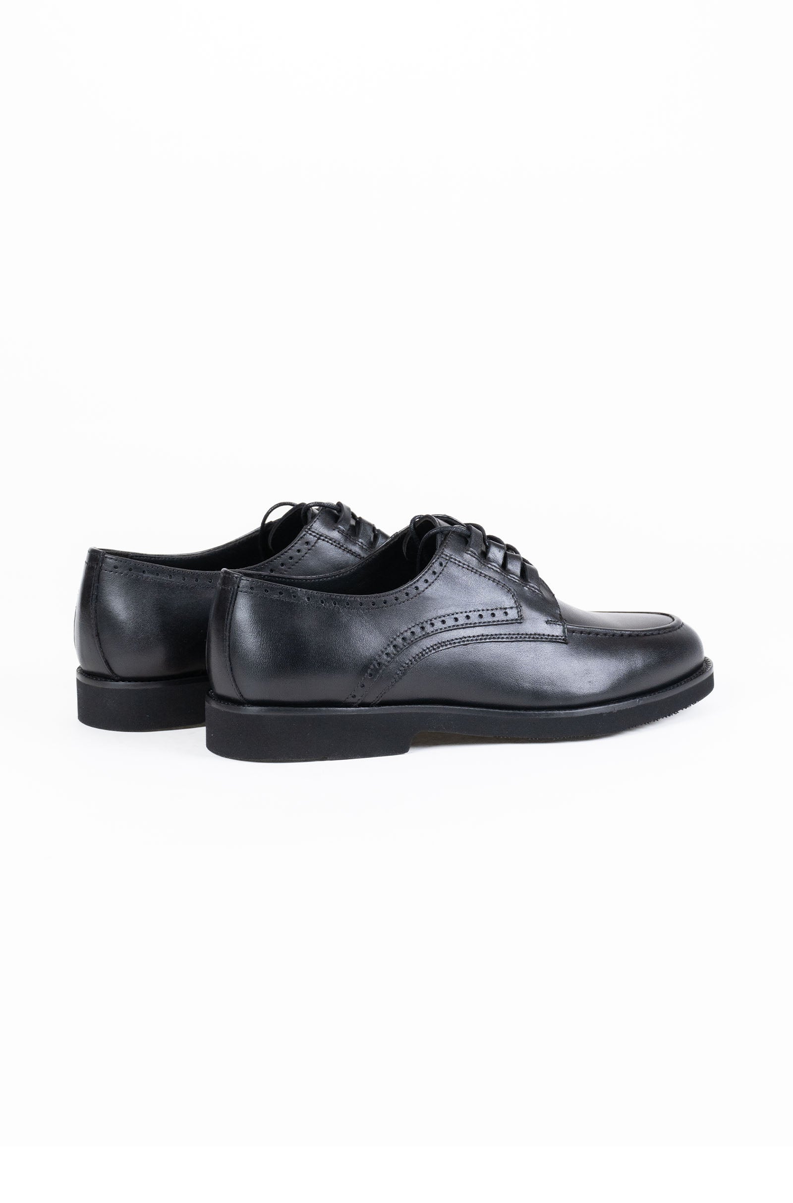 Leather Apron Toe Derby Formal Shoes
