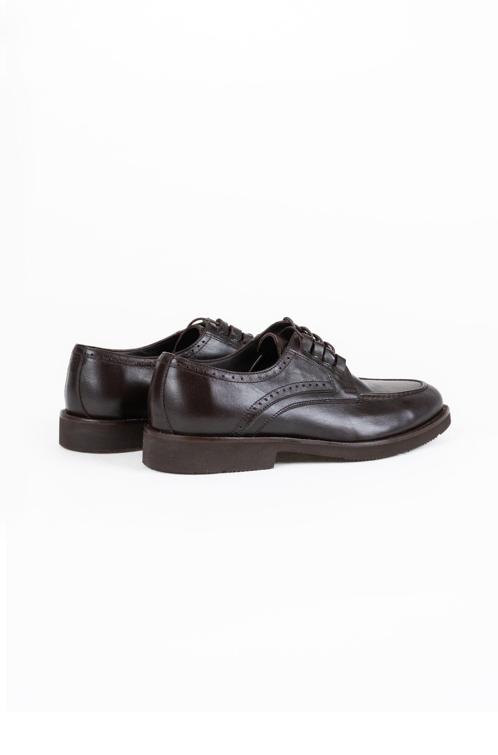 Leather Apron Toe Derby Formal Shoes