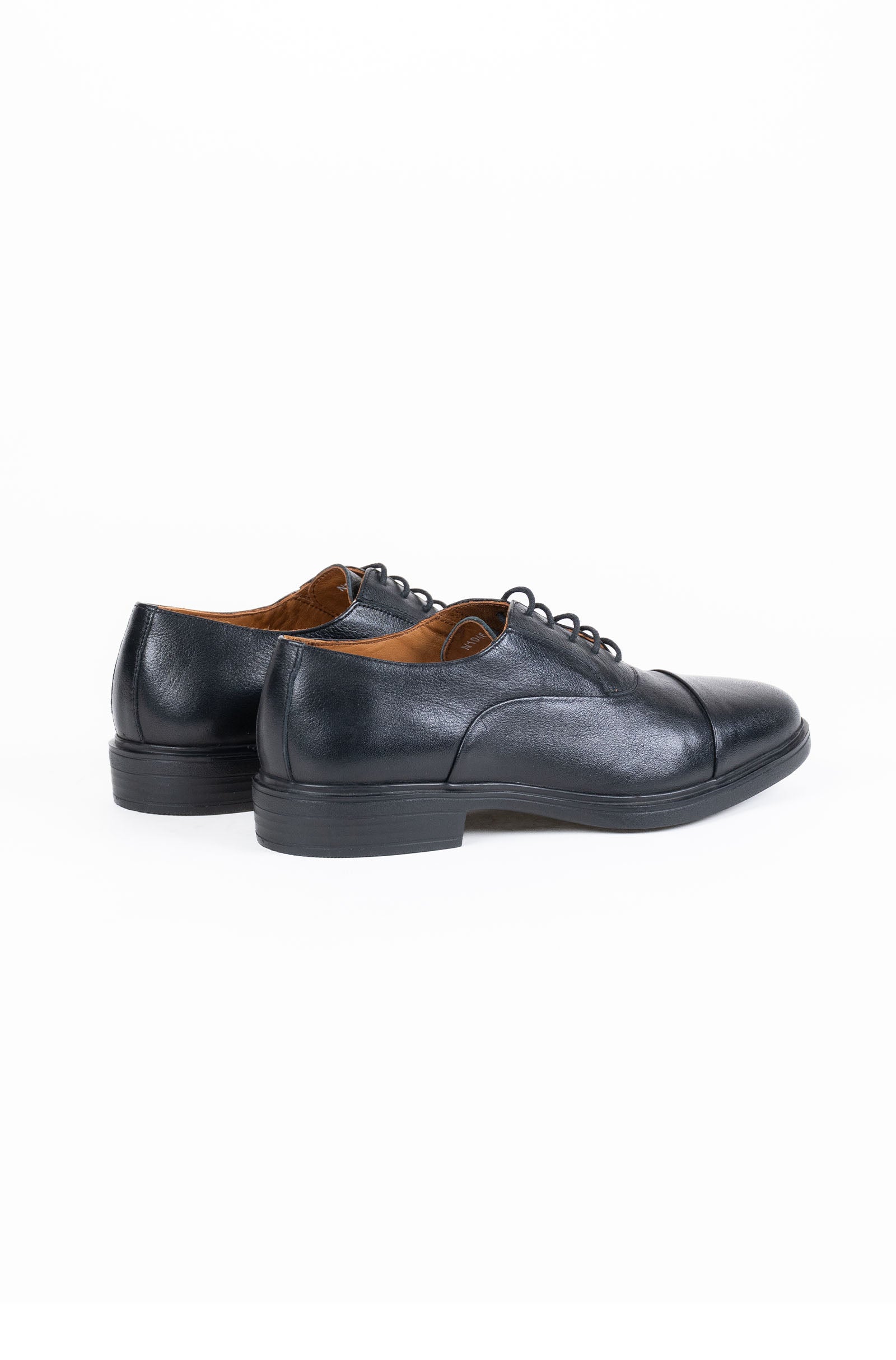 Leather Oxford Rounded Toe Cap Formal Shoes