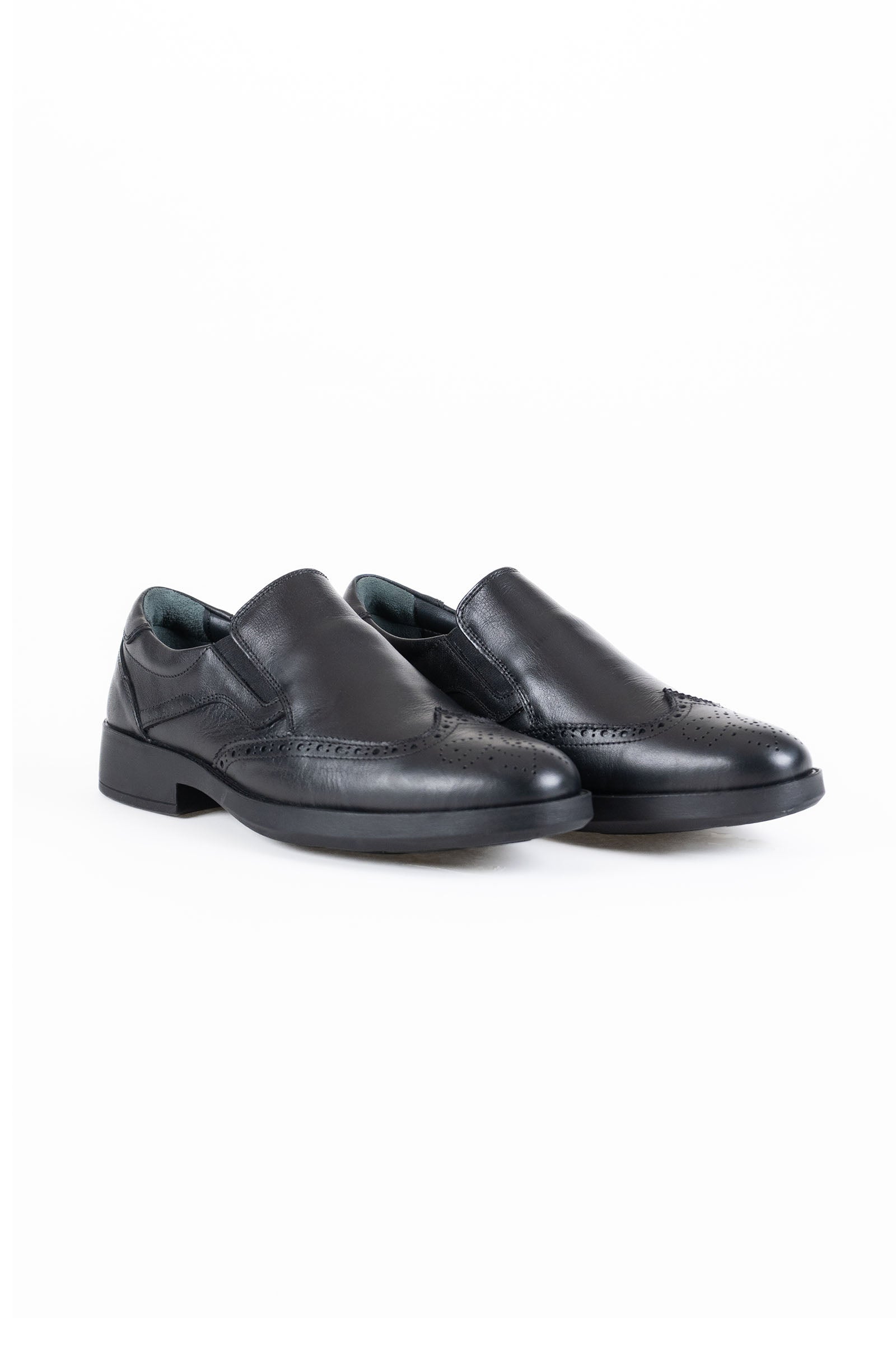 Leather Slip-On Wingtip Brogue Formal Shoes