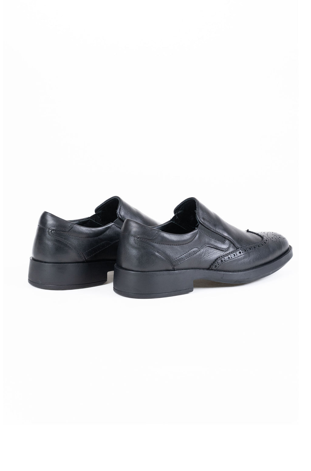 Leather Slip-On Wingtip Brogue Formal Shoes