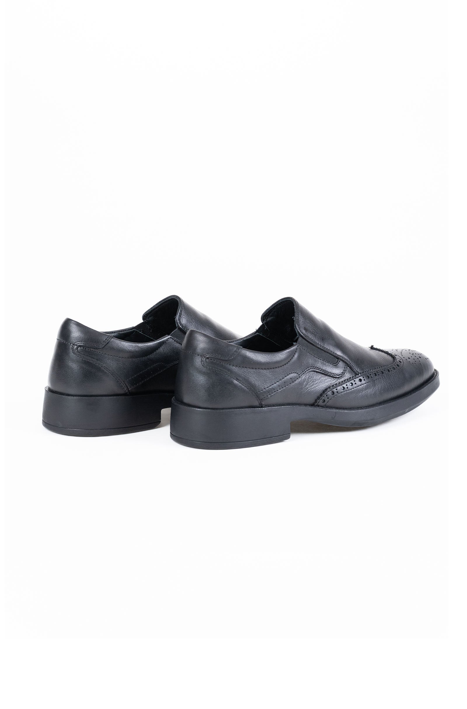 Leather Slip-On Wingtip Brogue Formal Shoes