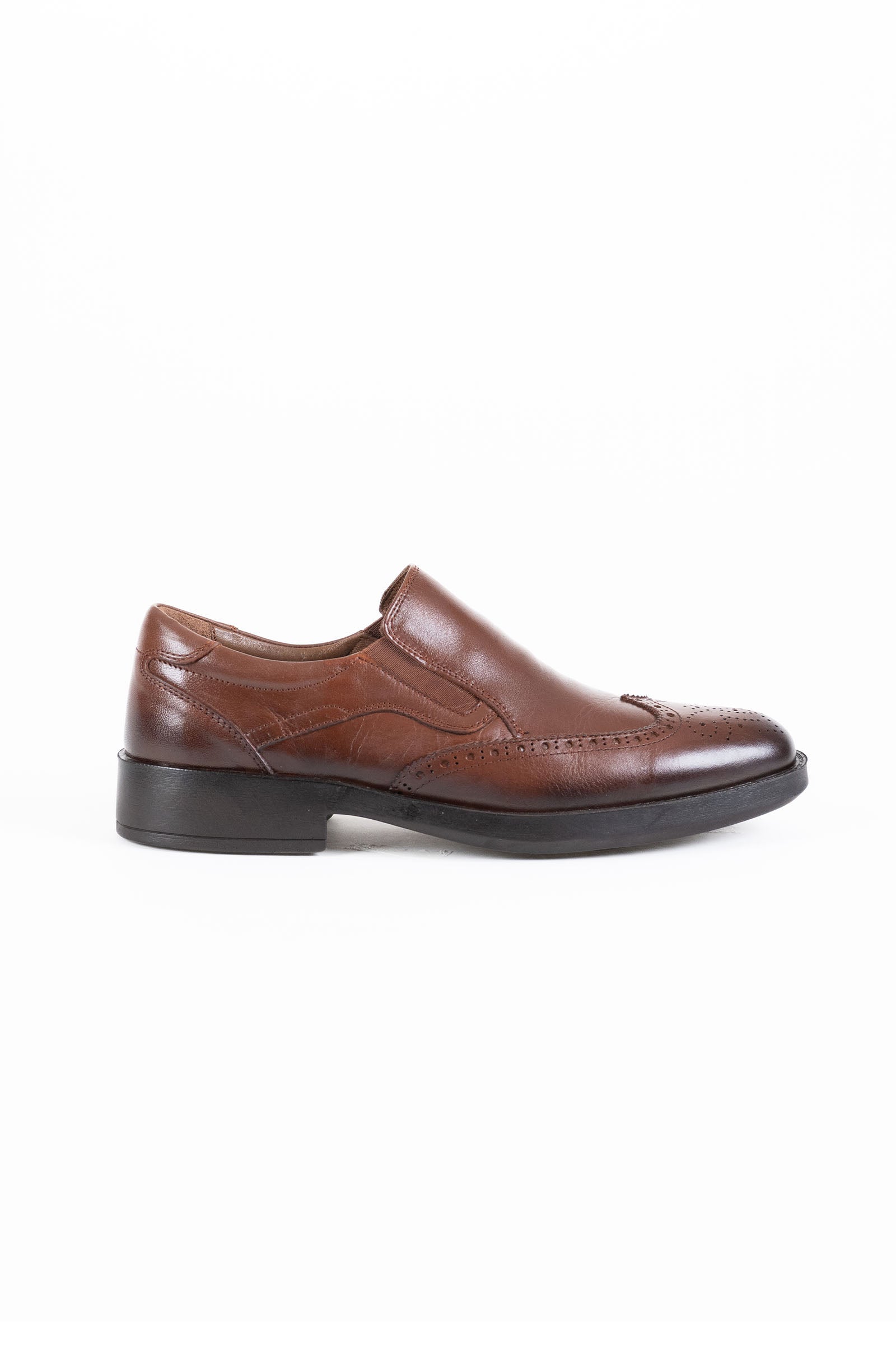 Leather Slip-On Wingtip Brogue Formal Shoes