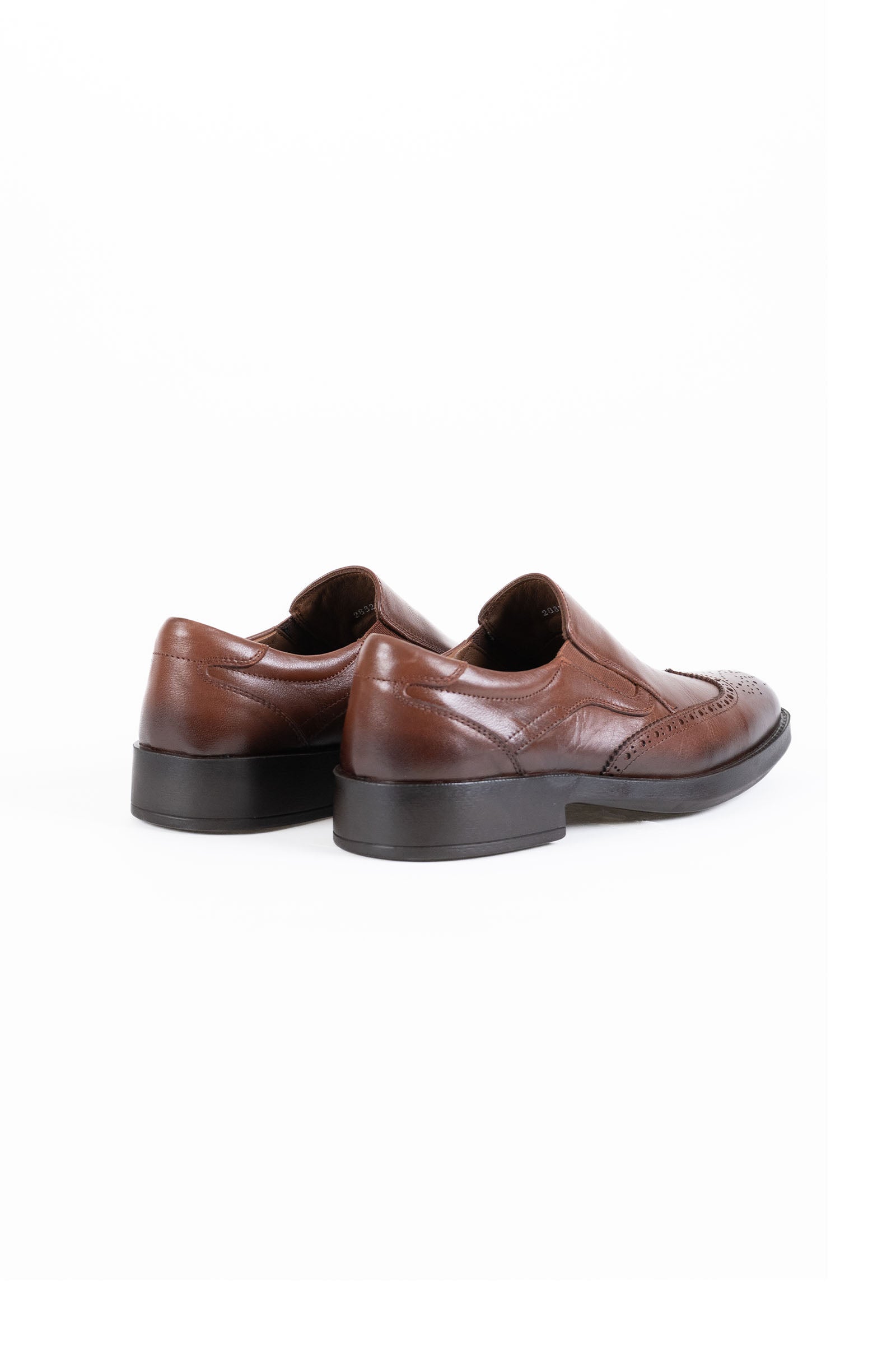 Leather Slip-On Wingtip Brogue Formal Shoes