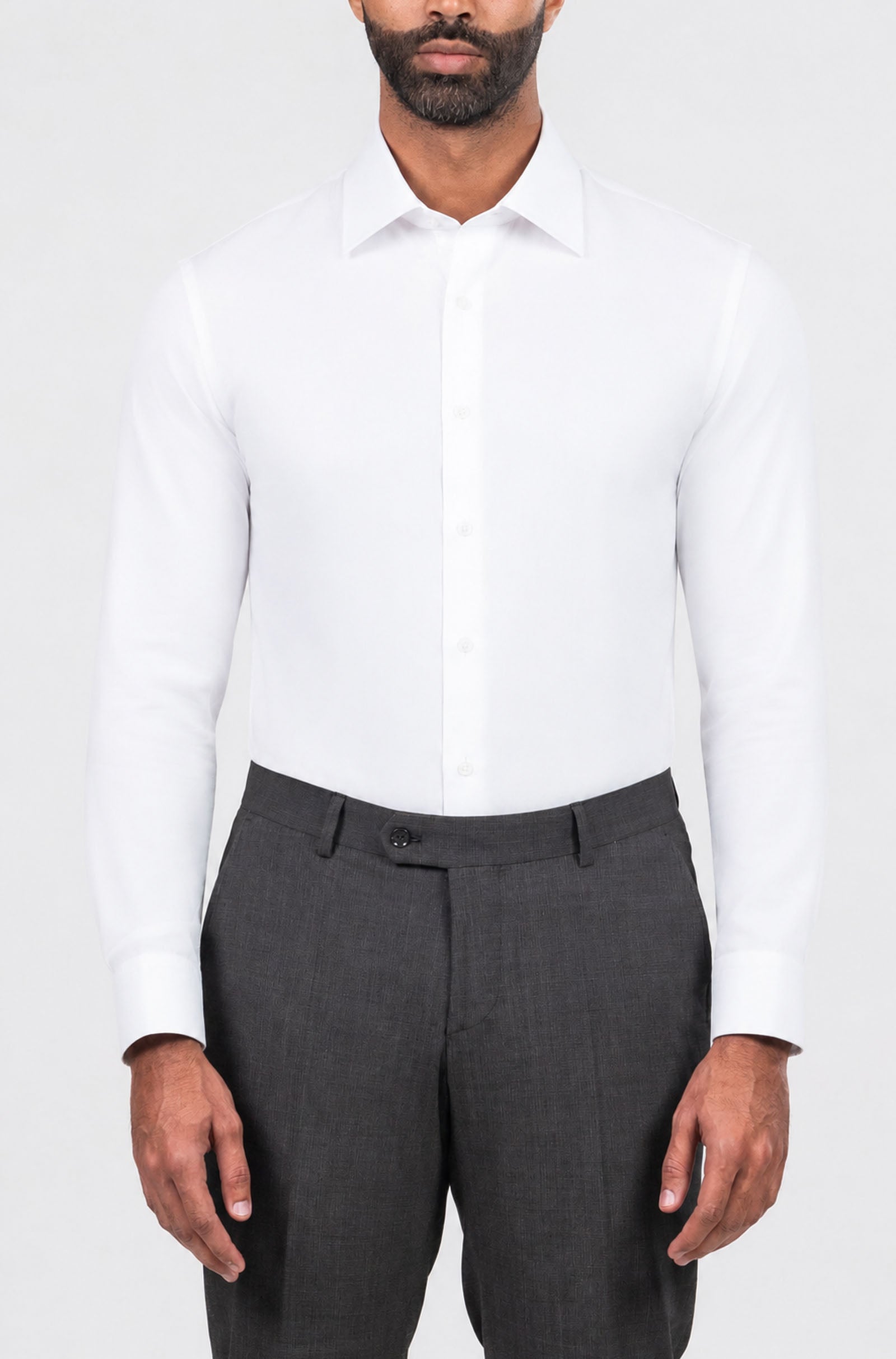 Landini Wide Spread Poplin Stretch Non-Iron Shirt