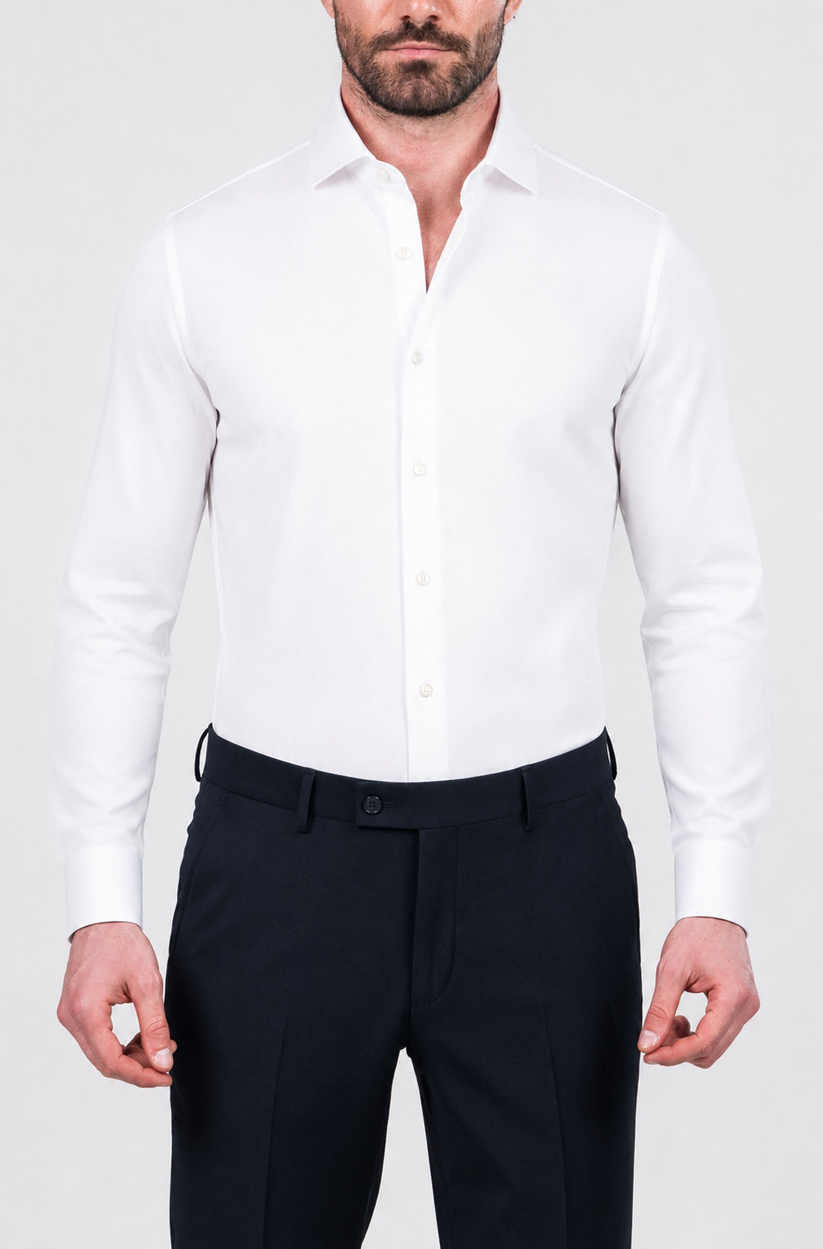 Landini Cutaway Herringbone Non-Iron Shirt
