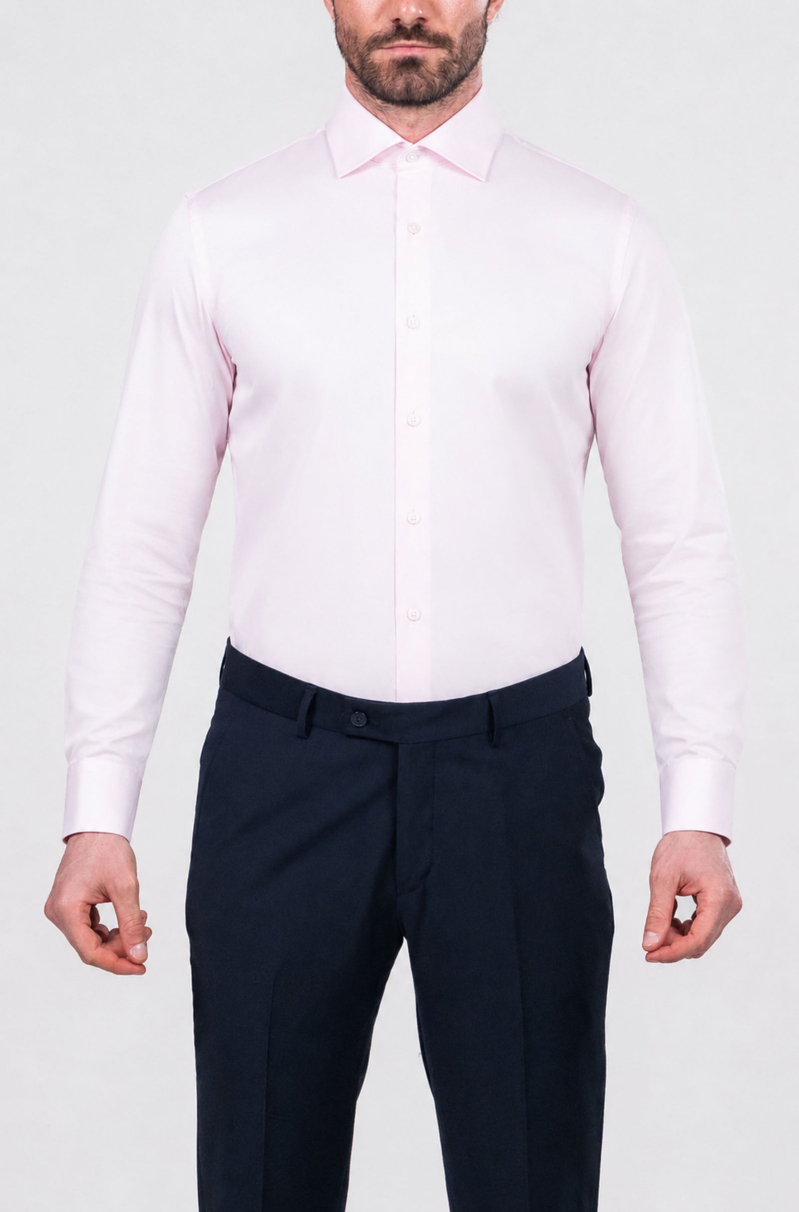 Landini Cutaway Satin Non-Iron Shirt