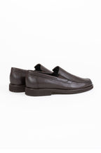 Leaher Apron Toe Slip-On